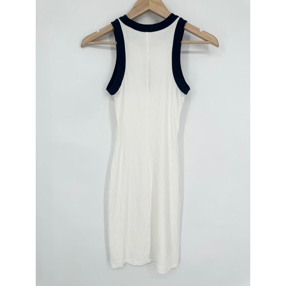 SKIMS Soft Lounge Tank Dress Ribbed Contrast Trim Sleeveless Ringer Mini NWT - Picture 7 of 9
